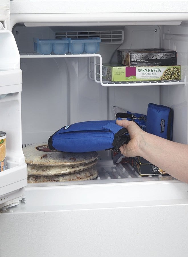 FlexiFreeze Refreezable Can Cooler Lunch Box, Collapsible with Built-in Ice (12 Can Royal Blue) - Image 4