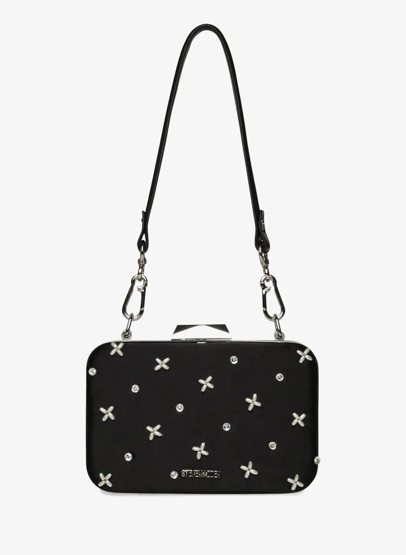 ستيف مادن Steve madden nour women's black/silver clutch