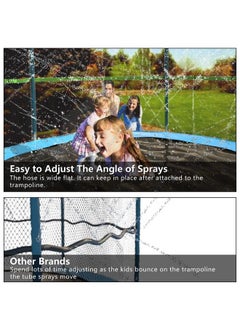 Jasonwell Trampoline Sprinkler Kids Outdside: Trampoline Accessories Waterpark Fun Summer Outdoor Water Games Toys Sprinklers Backyard Water Park For Kids Boys Girls (Light Green 39Ft)  - Image 5