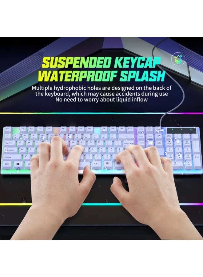 Wired luminous wired keyboard and mouse set gaming desktop computer accessories - Image 3
