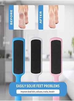 Fu Store 3 Pcs Pedicure Foot Files Callus Remover With Double Sided Feet Rasp For Dead Skin Foot Scrubber For Feet  - Image 3
