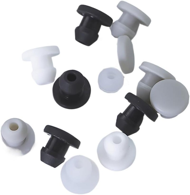 Silicone Hole Plugs Black Snap-On Seal Stopper Rubber Caps - T-Type Blanking End Caps for Industrial Equipment Maintenance - Image 3