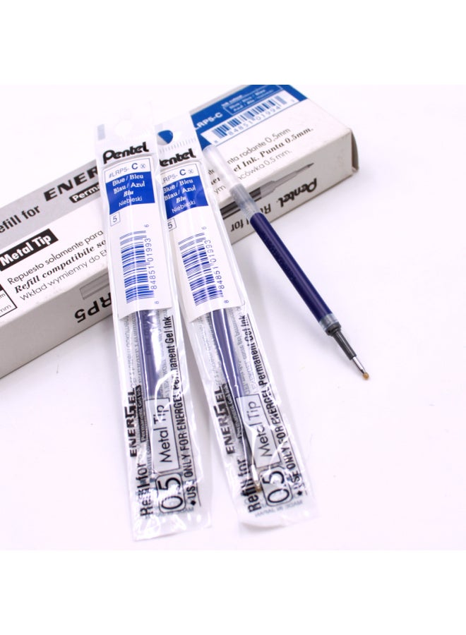 Pentel 0.5Mm Quick-Drying Gel Pen Refills (For Blp75) Lrp5 Blue 12-Pack - Image 3
