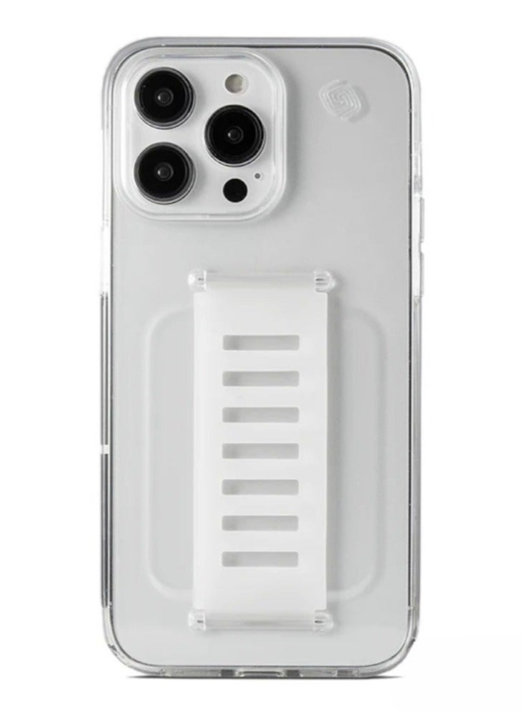 Protective protection case for Apple iPhone 15 Pro Max, protection case with a distinctive handle against falls and breakage, high quality, non-yellowing - Image 1