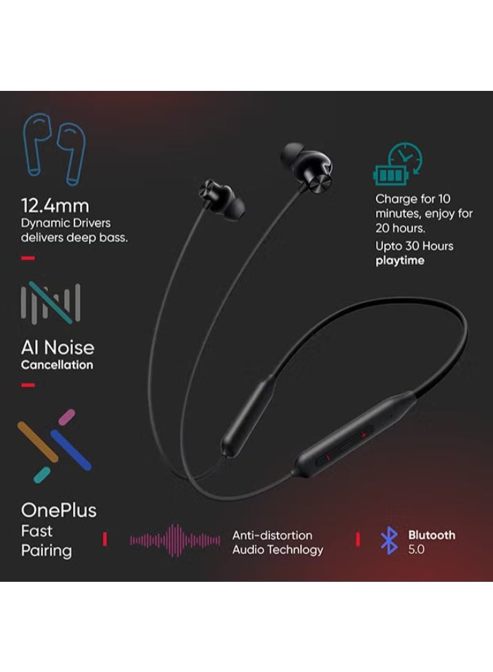 OnePlus One Bullets Wireless Z2 Series Earphones Magico Black - Image 5