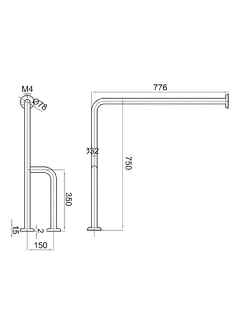 SBASE Stainless  Grab Ba - Image 3