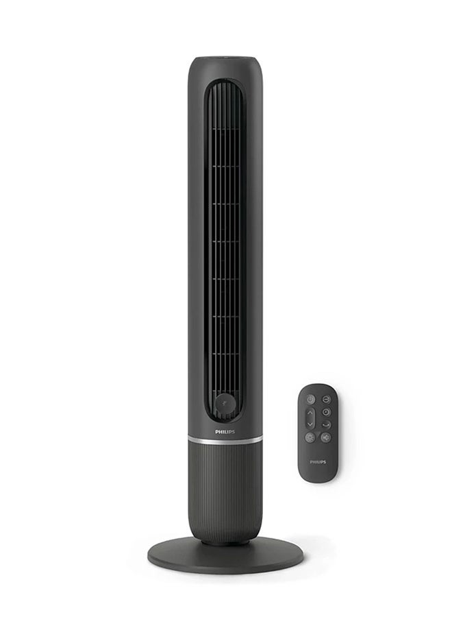 فيليبس Philips Tower Fan 5000 Series,Fan airflow 2.370 m3/h,3 modes, 5 speed settings, 80° oscillation, quiet 24 dB(A), Charcoal Grey - CX5550/01 CX5550/01 grey - Image 1