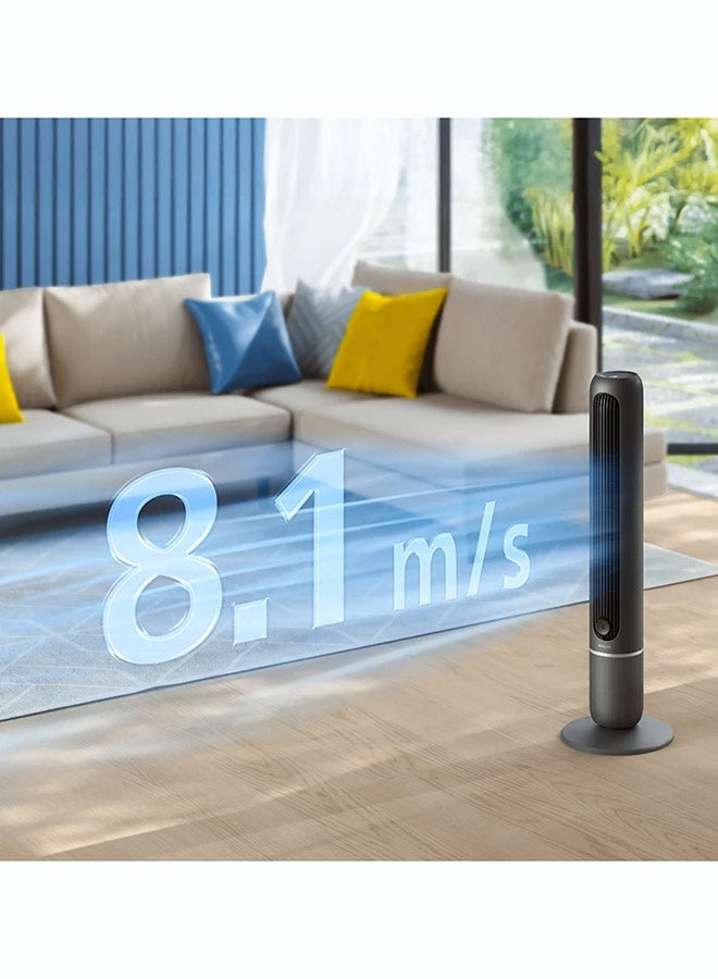 فيليبس Philips Tower Fan 5000 Series,Fan airflow 2.370 m3/h,3 modes, 5 speed settings, 80° oscillation, quiet 24 dB(A), Charcoal Grey - CX5550/01 CX5550/01 grey - Image 5