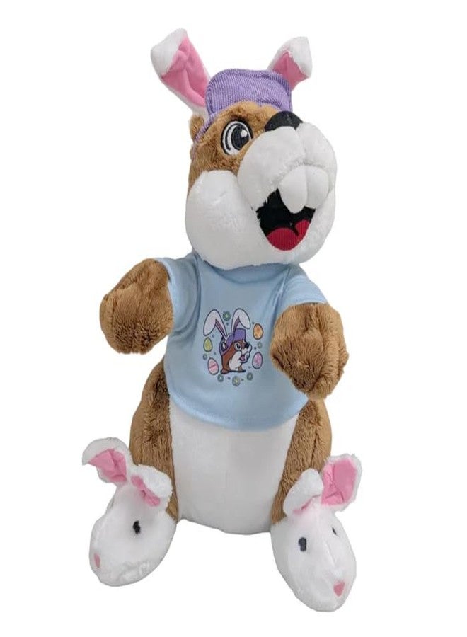 Buc-ee's 2026 Plush Easter Bunny Beaver Stuffed Animal Toy with Blue Shirt - Image 1