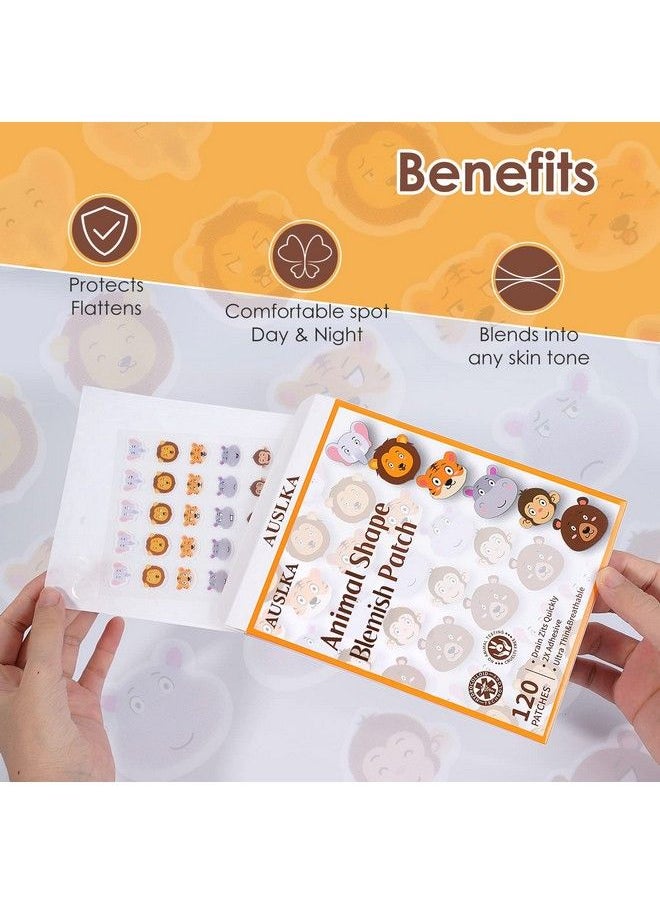 Animal Shape Pimple Patches 120 Patches Hydrocolloid Spot Dots Zit Breakouts Blemishes Patch Pimple Stickers Patches To Cover Facial Blemishes