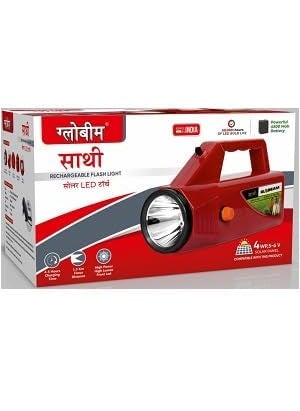GLOBEAM GLOBEAM Saathi ABS Plastic Rechargeable Emergency Light Torch with 4500 mAh Battery with Long Range Distance Light for Farmers Villagers  - Image 3