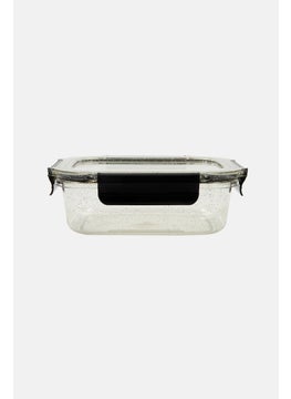 Just Cook Airtight Locktop Speckled Food Storage Container, Black  - Image 1