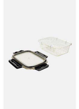 Just Cook Airtight Locktop Speckled Food Storage Container, Black  - Image 2