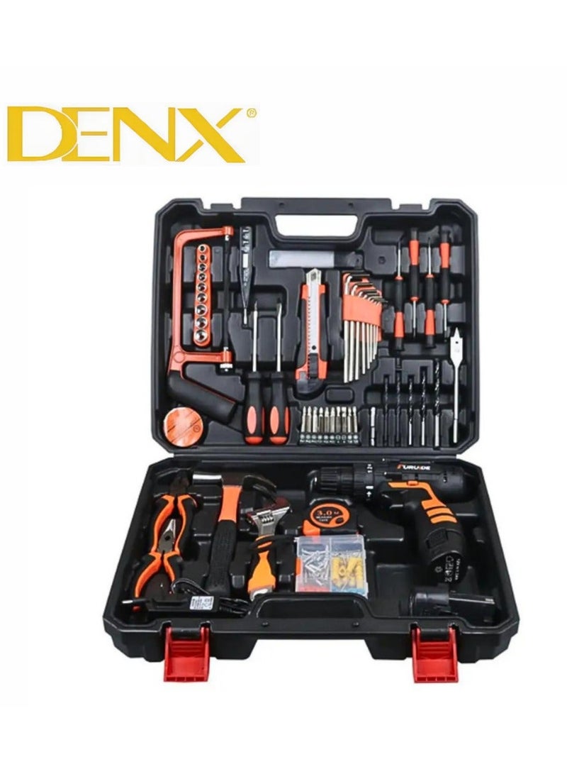 دينكس مثقاب وأدوات لاسلكية مع بطارية 1300 مللي أمبير في الساعة وجهد 12 فولت وسرعة متغيرة - بواسطة - Image 2