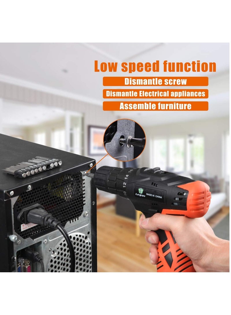 دينكس مثقاب وأدوات لاسلكية مع بطارية 1300 مللي أمبير في الساعة وجهد 12 فولت وسرعة متغيرة - بواسطة - Image 5