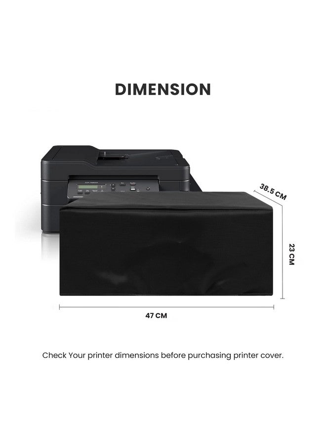 غطاء طابعة قابل للغسل ومضاد للغبار من ألفية لطابعات Brother Dcp-T820Dw / Mfc-T920Dw / Dcp-T710W الكل في واحد بخزان حبر - أسود - Image 2
