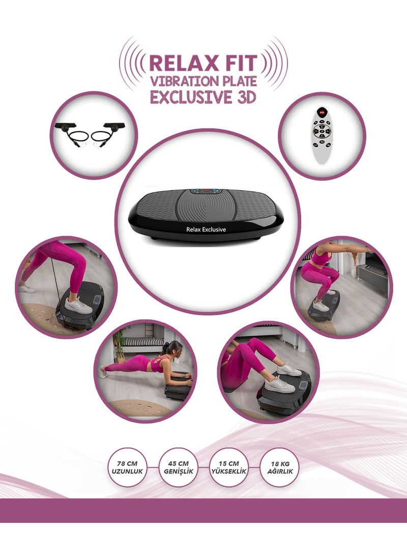 Relax Fit Exclusive 3D Vibration Plate Vibrating Sports Exercise Fitness Equipment  - Image 4