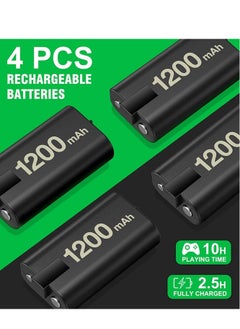 DMG TECH Rechargeable Battery Pack for DMG Xbox Battery Pack One/X/S/Xbox One Elite/Xbox Series X/Xbox Series S with 4 x 1200mAh USB Xbox One Battery Charger, Fast Charge, LED Indicator  - Image 2