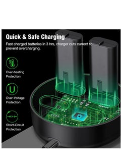 DMG TECH Rechargeable Battery Pack for DMG Xbox Battery Pack One/X/S/Xbox One Elite/Xbox Series X/Xbox Series S with 4 x 1200mAh USB Xbox One Battery Charger, Fast Charge, LED Indicator  - Image 1