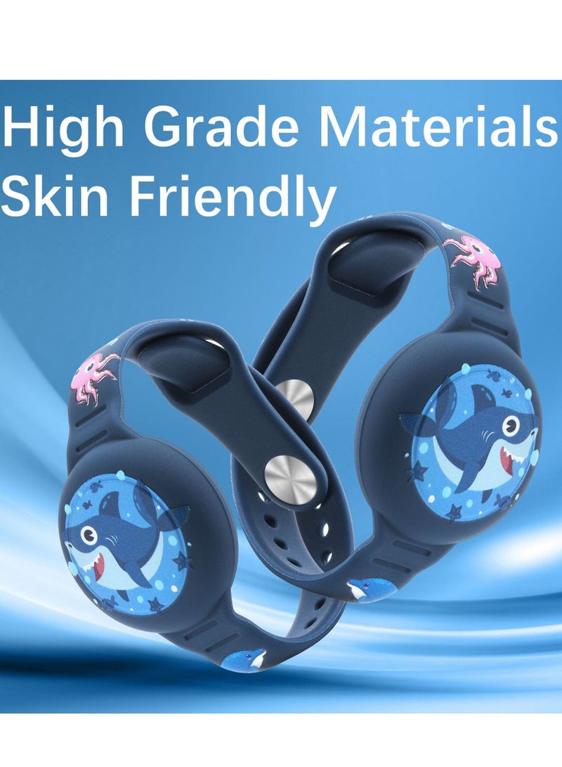 Innoshine Silicone Air Tag Bracelet for Kids  Cartoon Adjustable  Watch Band  Air Tag Holder for kids Full Cover Waterproof Air Tag Protective Case  - Image 3