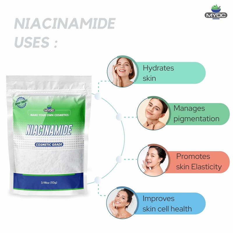 Myoc MYOC Niacinamide Pure Cosmetic Grade Raw material for DIYs Skincare Beauty  Personal Care products  113 gm - Image 4