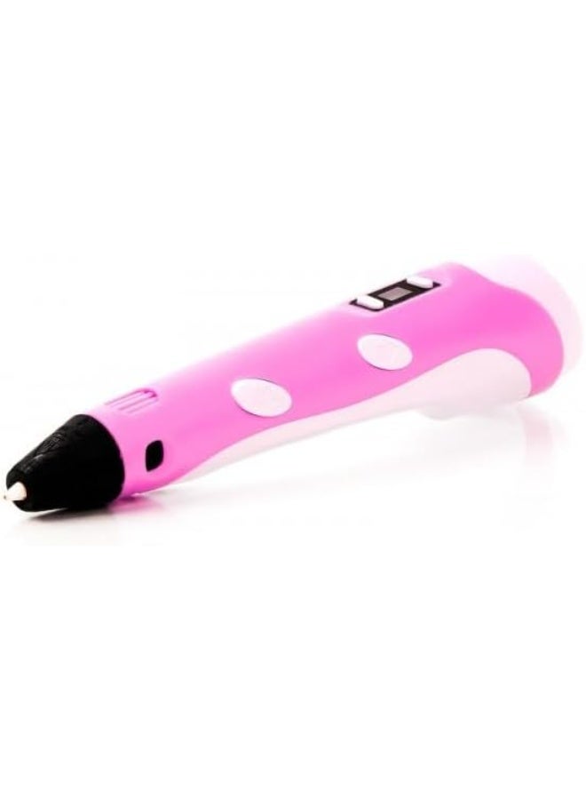 3D Printing Pen with LCD Display Compatible with 1.75mm PLA/ABS,  Perfect Gift For Kids, Ergonomic Design, Educational Gift For Kids, Pink - Image 3