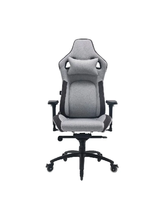 Micasa High Back Ergonomic Gaming Chair with Wheels Light Grey and Black 86 x 38 x 68 cm DJ-0106E