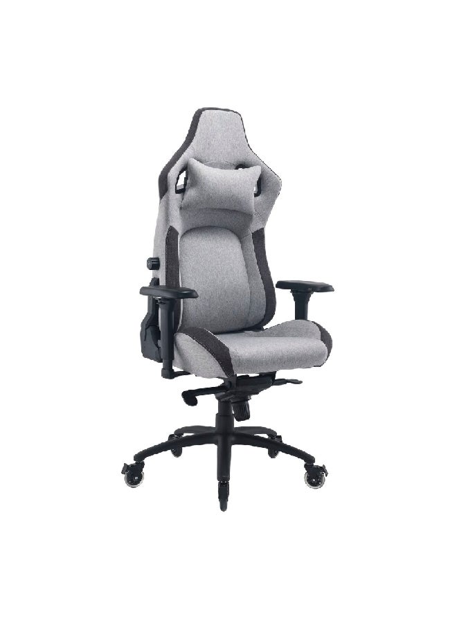 Micasa High Back Ergonomic Gaming Chair with Wheels Light Grey and Black 86 x 38 x 68 cm DJ-0106E - Image 2
