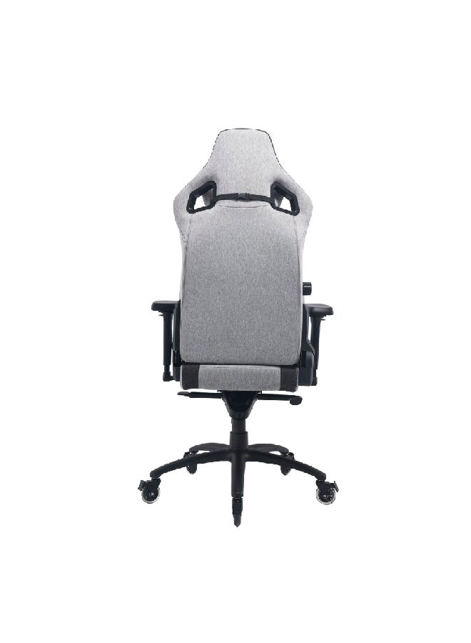 Micasa High Back Ergonomic Gaming Chair with Wheels Light Grey and Black 86 x 38 x 68 cm DJ-0106E - Image 4