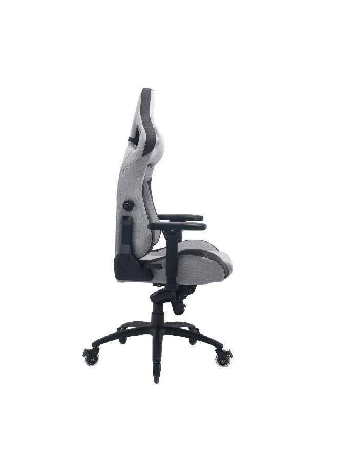 Micasa High Back Ergonomic Gaming Chair with Wheels Light Grey and Black 86 x 38 x 68 cm DJ-0106E - Image 3