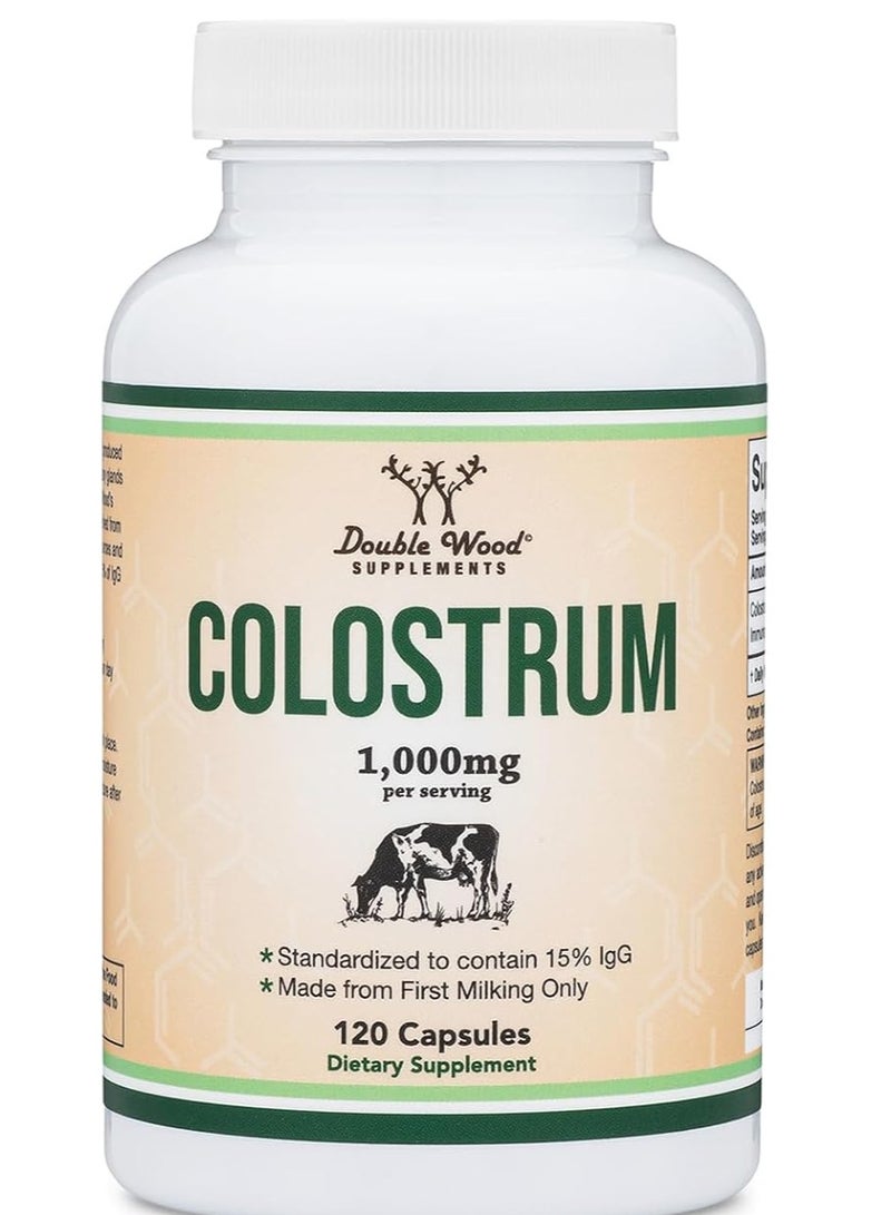 مكمل اللبأ 120 كبسولة، 1000 مجم لكل جرعة