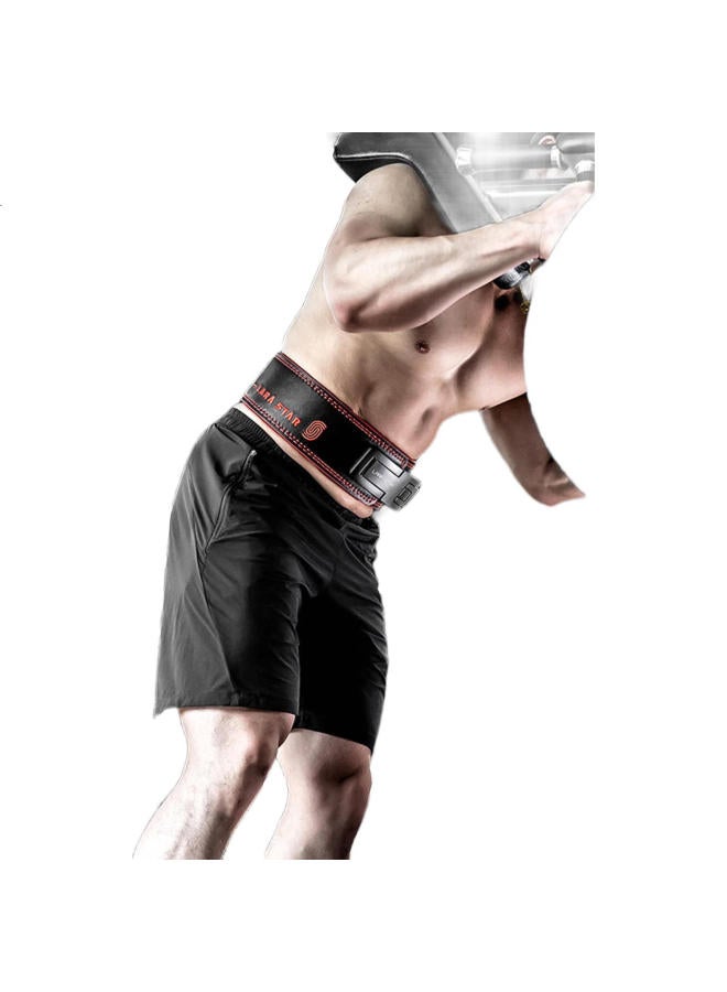 LAURASTAR Laura Star Ls0899Id Series Quick Release Belt For Squats And Deadlifts, Professional Weightlifting Waist Support Belt With Buckle For Men, Black And Red, Size M - Image 3