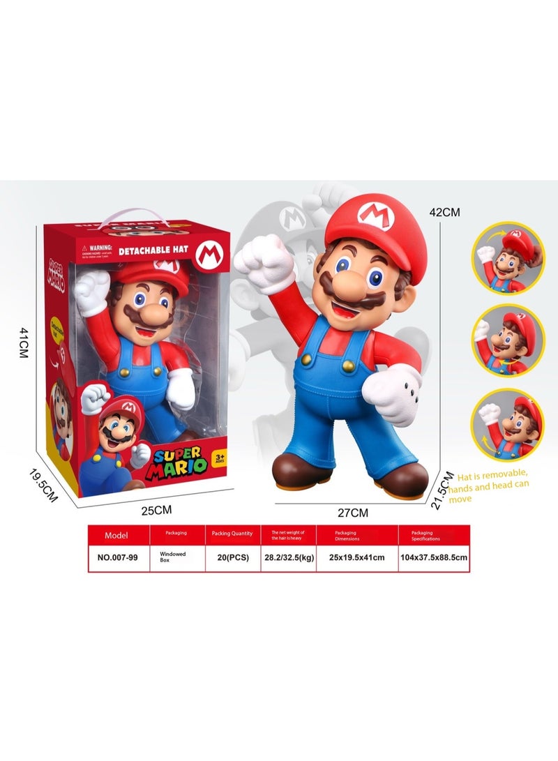 Mario 50cm Mario Large Home Decor Ornament, Movable Joint Toy - Image 3