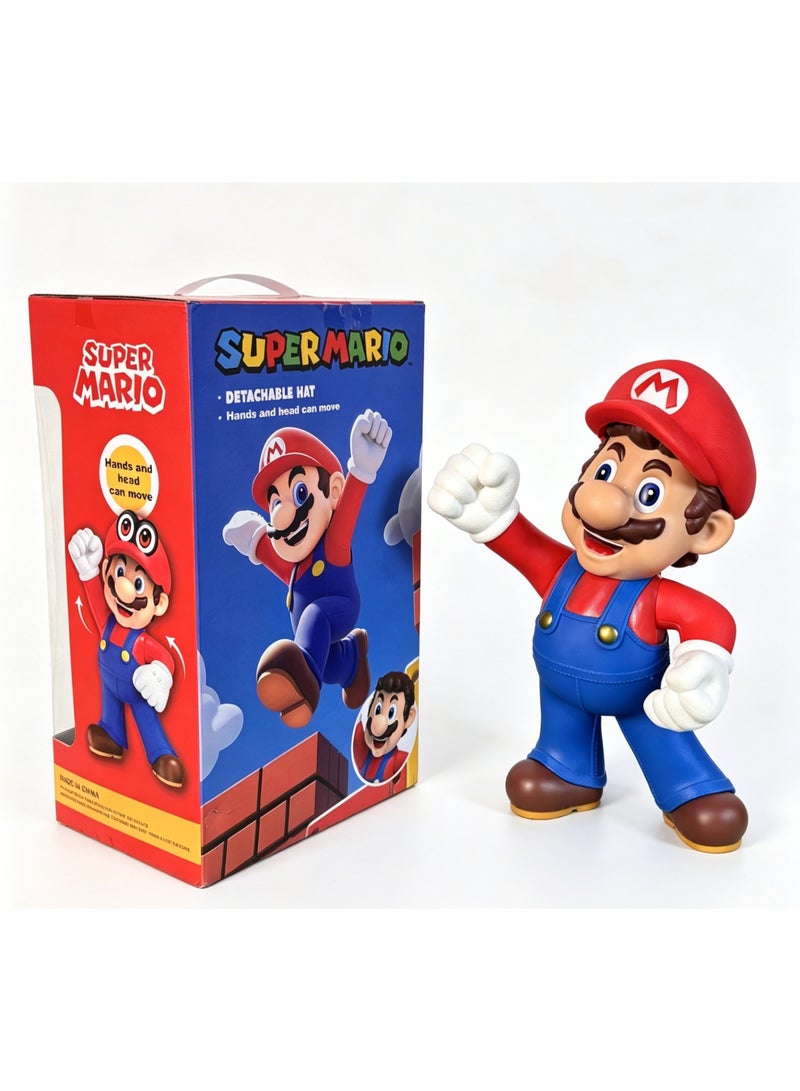 Mario 50cm Mario Large Home Decor Ornament, Movable Joint Toy - Image 1