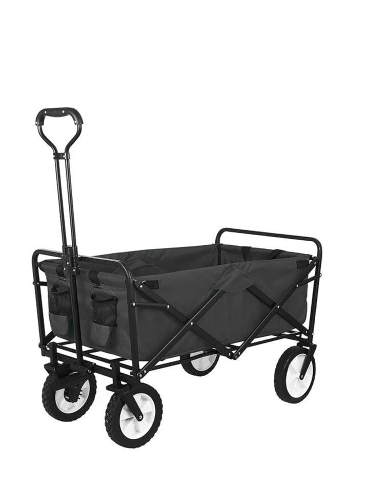 Egardenkart Foldable Utility Wagon Cart Trolley Utility Grocery Wagon for Camping Shopping - Image 1