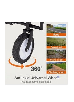 Egardenkart Foldable Utility Wagon Cart Trolley Utility Grocery Wagon for Camping Shopping  - Image 3