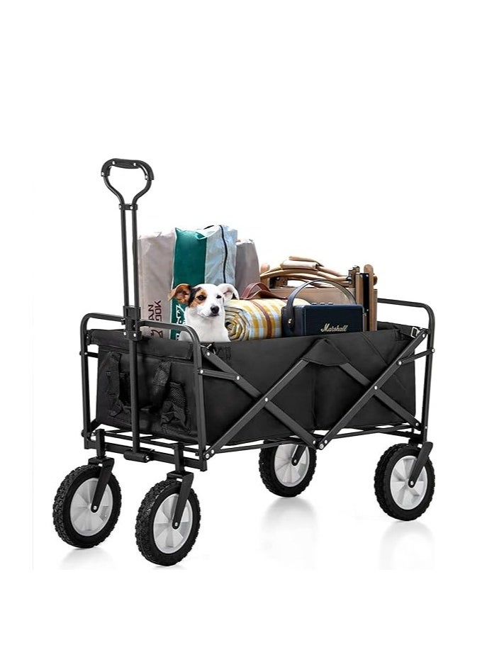 Egardenkart - Foldable Utility Wagon Cart Trolley Utility Grocery Wagon for Camping Shopping - Image 1