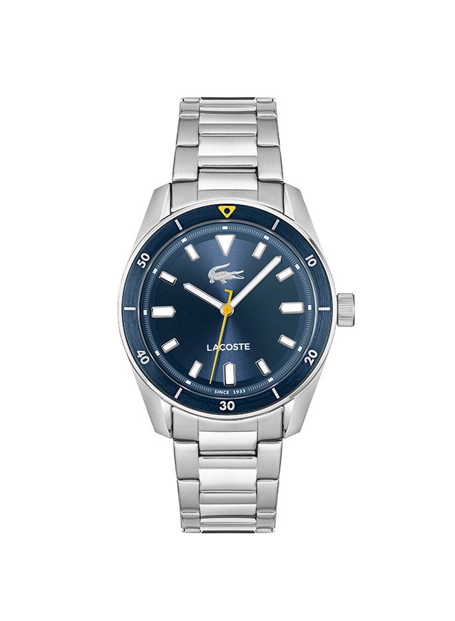LACOSTE ROUND ANALOG MEN'S BLUE CASE WATCH - 2011424 - Image 1
