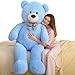 MaoGoLan Giant Plush Teddy Bear Life Size Large Stuffed Animal 5 Feet Soft and Fluffy Big Teddy Bear Gift for Baby Shower Christmas Valentines Day Blue - Image 2