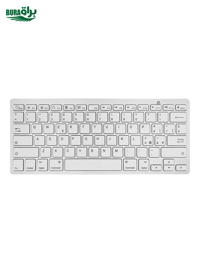 BURAQ X5 Bluetooth 3.0 Wireless 78 Keys Foreign Language Small Language Keyboard(Italian) - Image 1