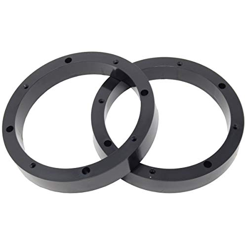 Audiopipe 1 Pair 6.5" Plastic Speaker Spacer Rings - Subwoofer Mid Range Custom Installation Mounting Adapter, Black - Image 5