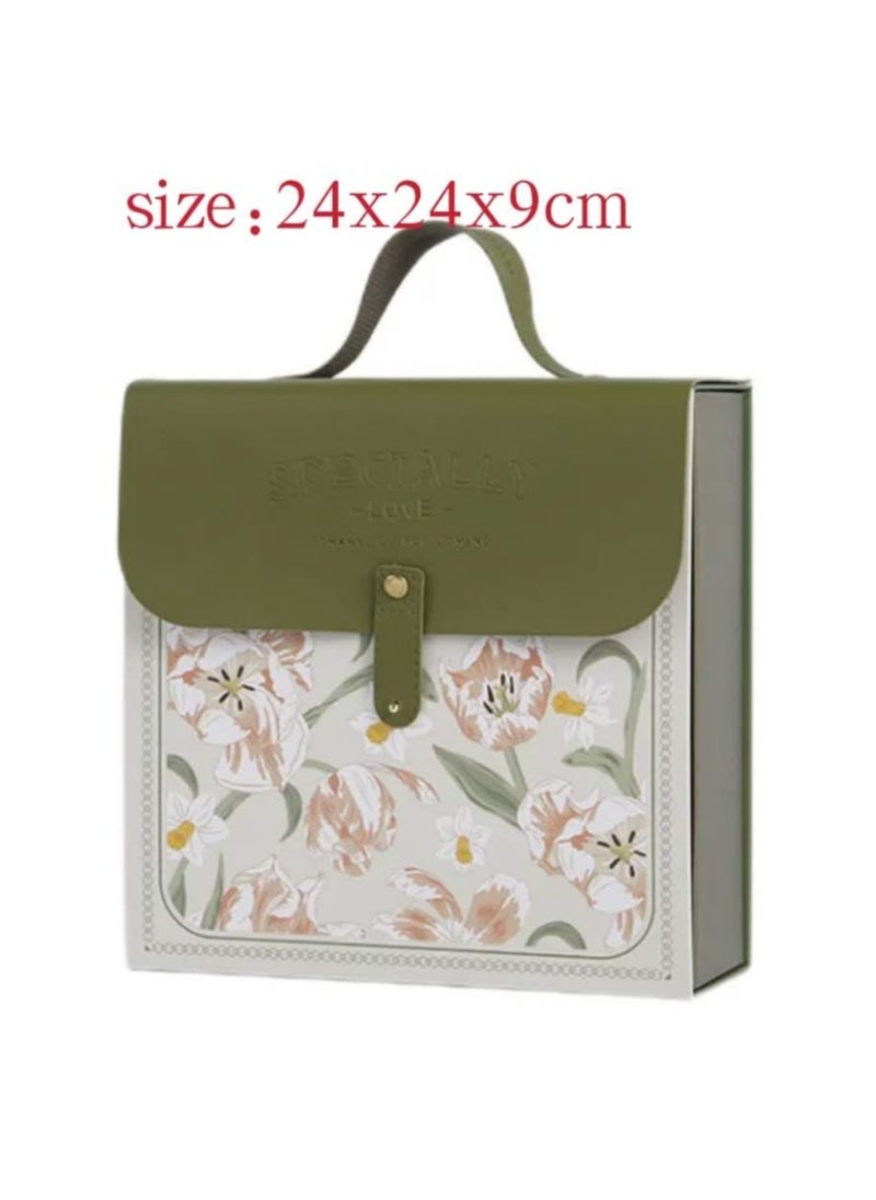 OASIS-TH Gift Box, Folding Gift Boxes for Presents With Lid, Luxry Gift Box Size 24X24X9CM  - Image 4