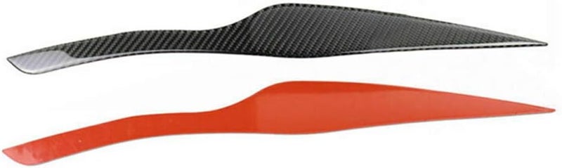 QASULER Carbon Fiber Headlight Eyelid Trim for BMW E90 E91 - Image 4