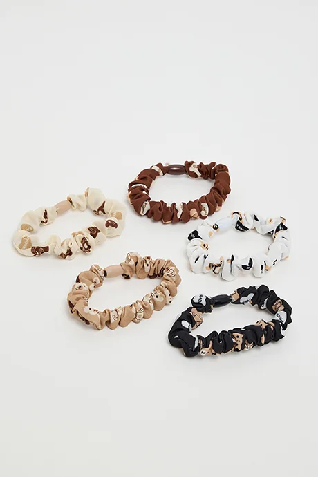 أر أند بي 5 Pack Skinny Scrunchies