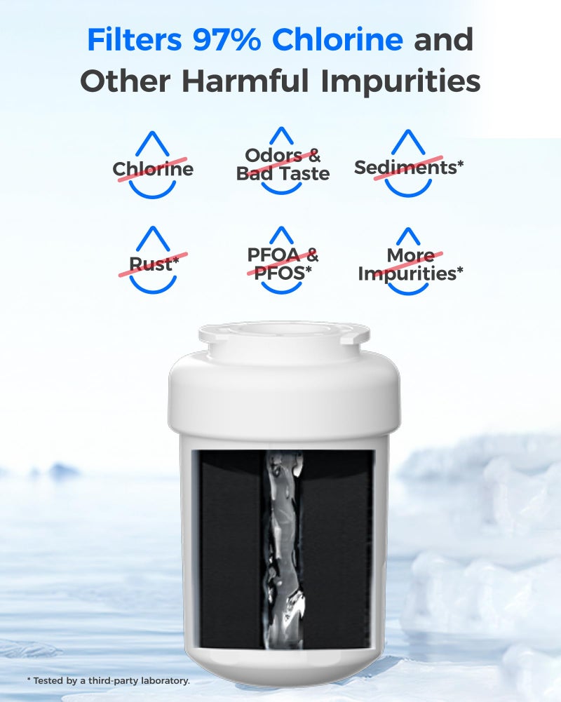 Waterdrop WD-F13 Water Filter, Replacement for GEÂ® SmartWaterÂ® MWFÂ®, MWFINT, MWFP, MWFA, GWF, HDX FMG-1, KenmoreÂ® 9991, GSE25GSHECSS, WFC1201 - Image 4