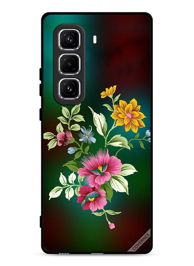 Covernex Infinix Hot 50 Pro Plus 4G Protective Case Cover HD Flowers  - Image 1