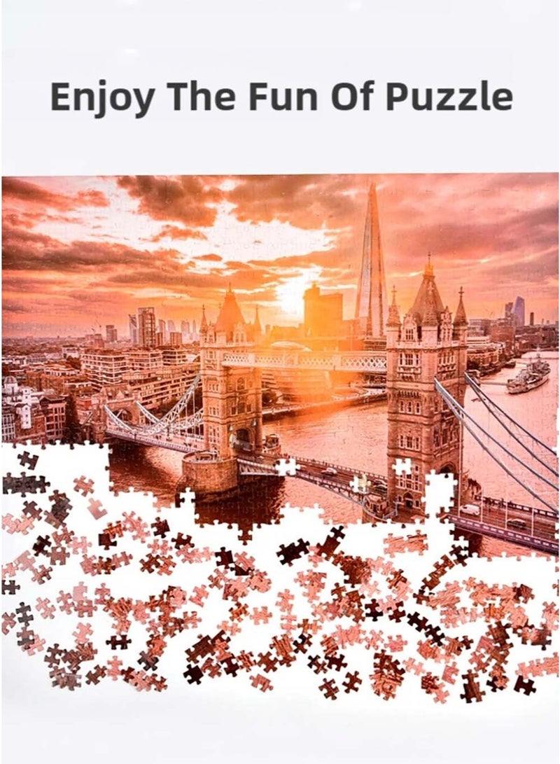ZEPONOVA 1000-Piece London bridge Jigsaw Fun Puzzle – Challenging Brain Teaser & Stress Relief & Decorative Art for kid Early Education Development Toy Set, 700x500mm - Image 5