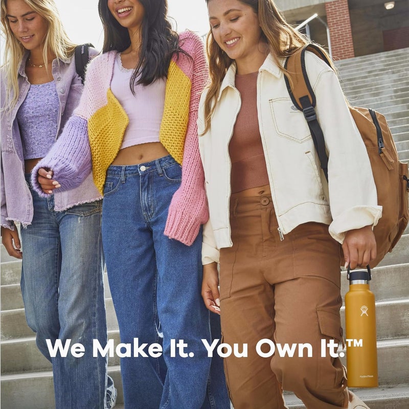 Hydro Flask Water Bottle - Insulated Stainless Steel - Non Spill, Leakproof in 21 Oz White - Image 5