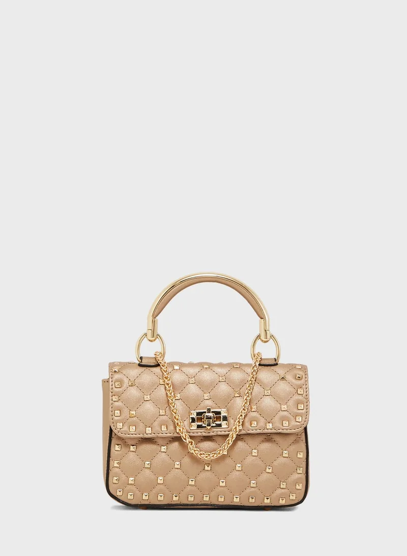 STEVE MADDEN Amazon Top Handle Studed Satchel