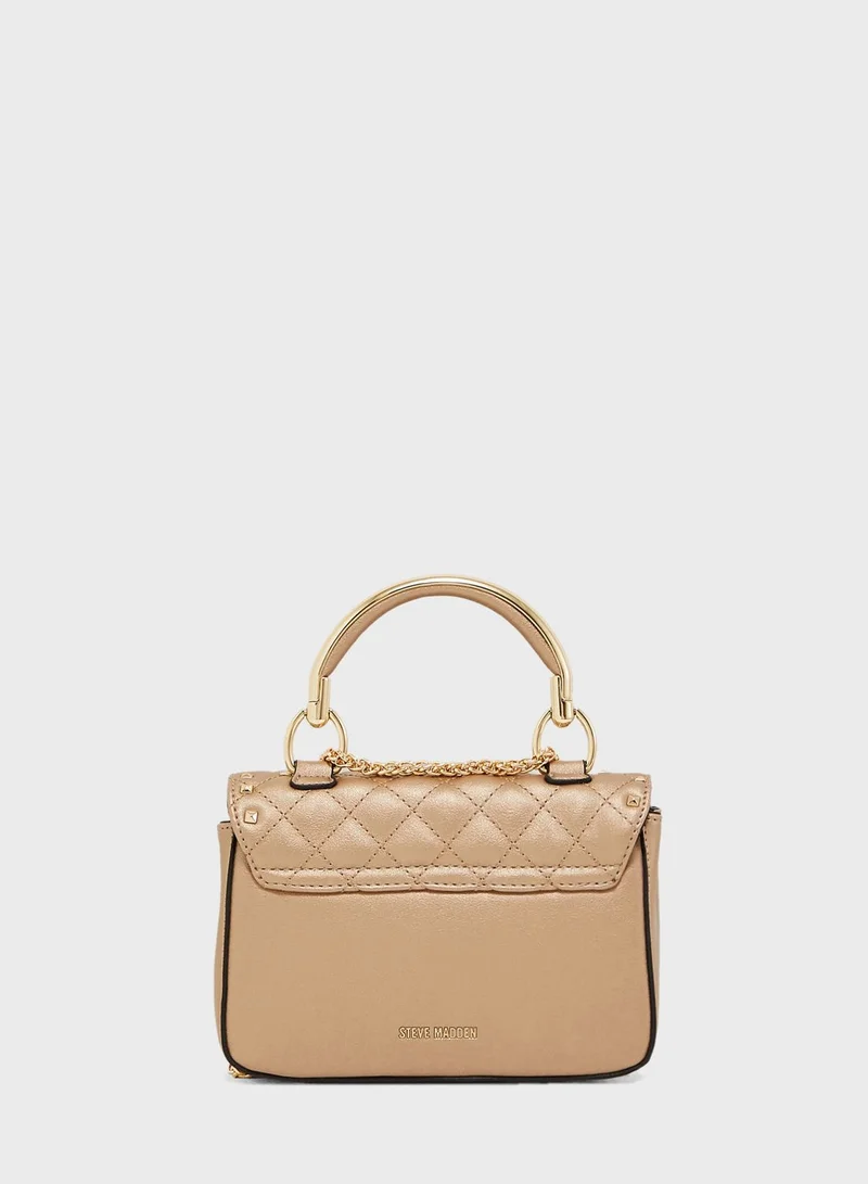STEVE MADDEN Amazon Top Handle Studed Satchel